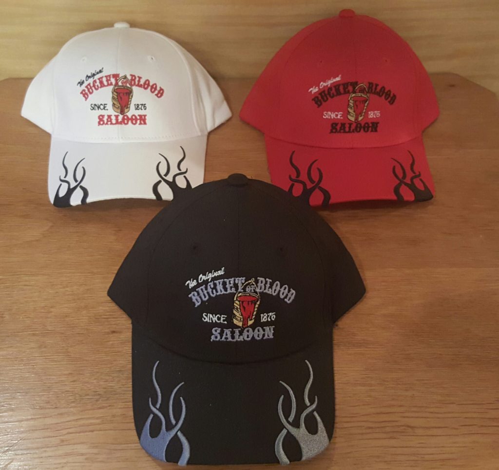BUCKET OF BLOOD VELCRO RACING FLAME HAT